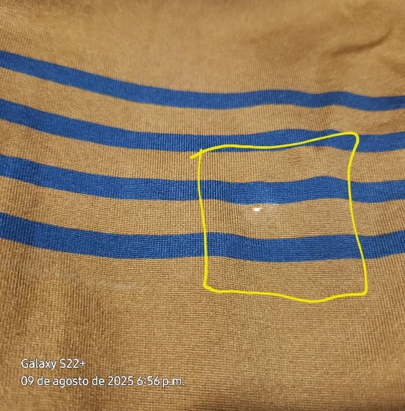 HUGO BOSS XL.Color Block Men's Shirt - Navy, Orange, and Brown - Picture 11 of 13